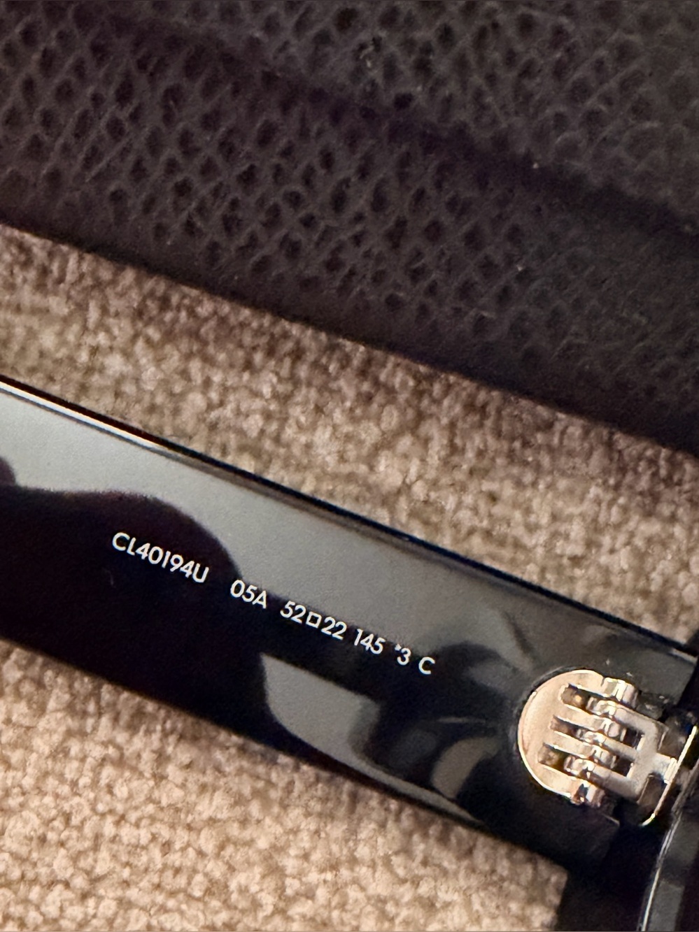 Celine Triomphe Logo Oval Acetate Sunglasses 🕶️ All Black - Picture 8 of 12